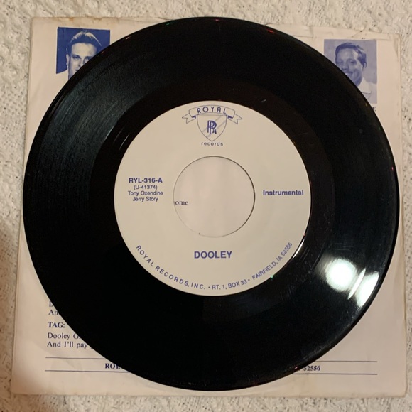 Rare Square Dance 45 “Dooley” Tony Oxendine Jerry Story Royal Records RYL 316 - Picture 3 of 7